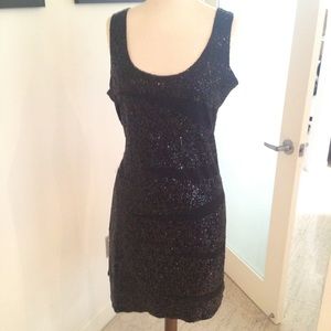 Sequined  black dress