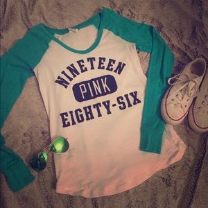Victoria's Secret Pink Baseball Tee