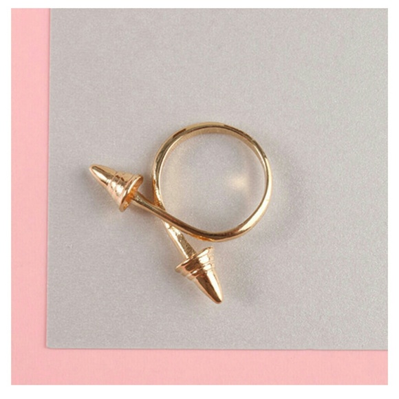  HP (NWOT) EDGY SPIKE RING - Picture 2 of 3