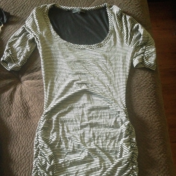 Awesome striped bodycon club dress