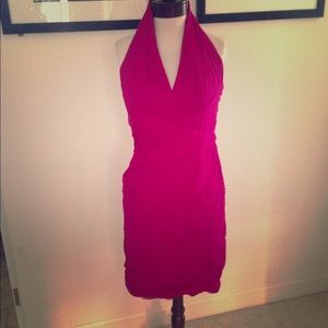 Fuchsia cocktail dress