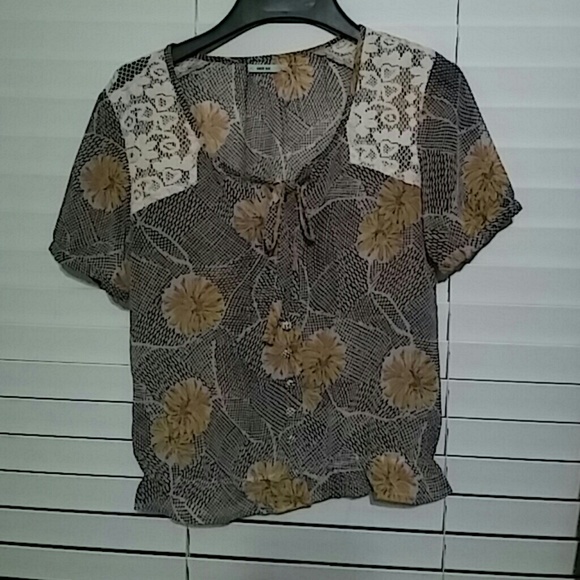 Flattering sheer top