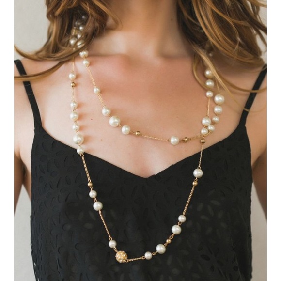 Sadie Long Pearl Necklace