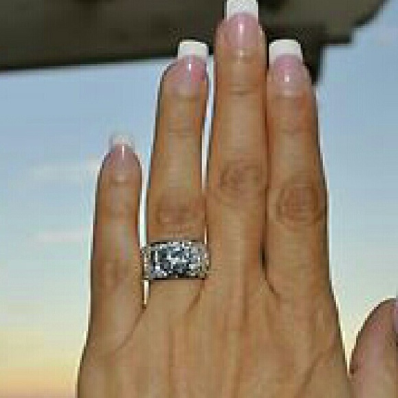 14K Yellow Gold 3.5 ct engagement ring all sizes - Picture 4 of 4