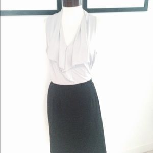 Work dress silver top blank bottom