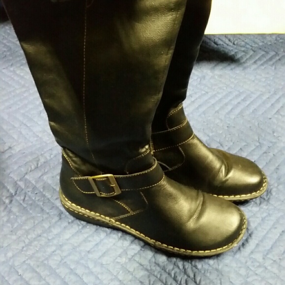 Black tall boots