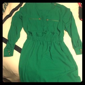 Green professional dress