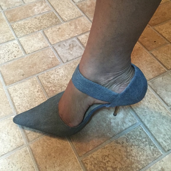 Blue jean heels