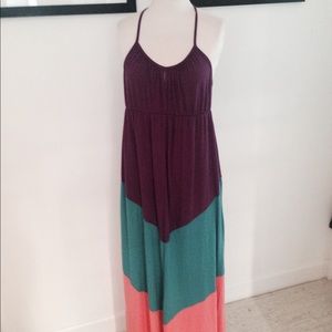 Multi colored maxi dress