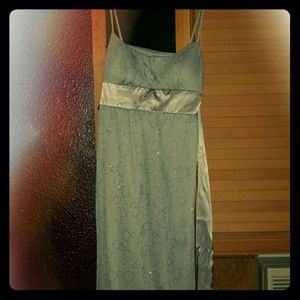 Gray spaghetti strap dress