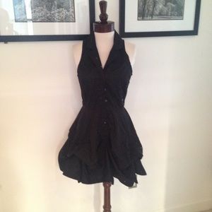 Black mini pinned dress