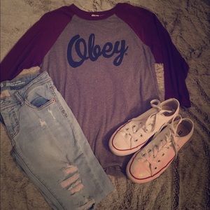 Obey Baseball Tee