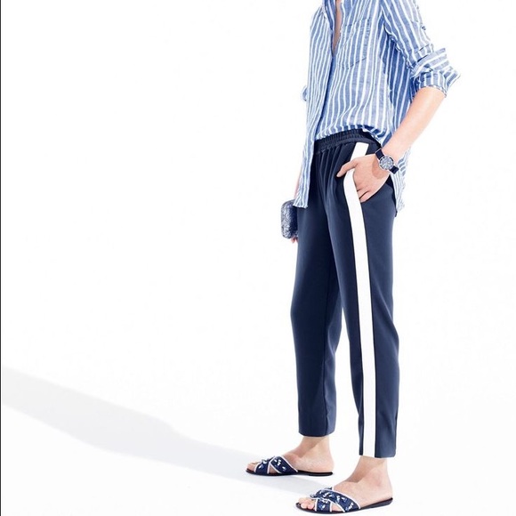 J Crew Tuxedo Drapey Pant