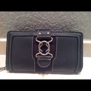 BLACK WALLET SOFT REAL LEATHER