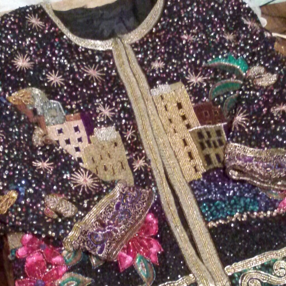 Sequin beaded jacket