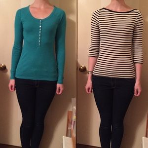TWO Old Navy tops