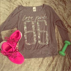 Victoria's Secret Pink Bling Slouchy Shirt