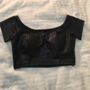Brand New Leatherette Crop Top 😍