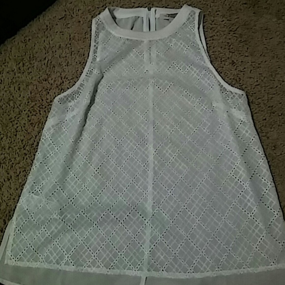 Sheer white tank
