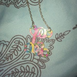 Lilly Pulitzer monogram C necklace