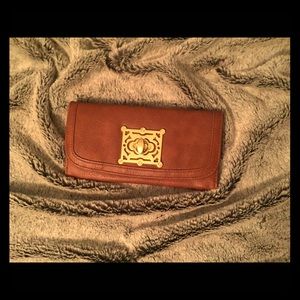 Gold Accented Clutch Wallet