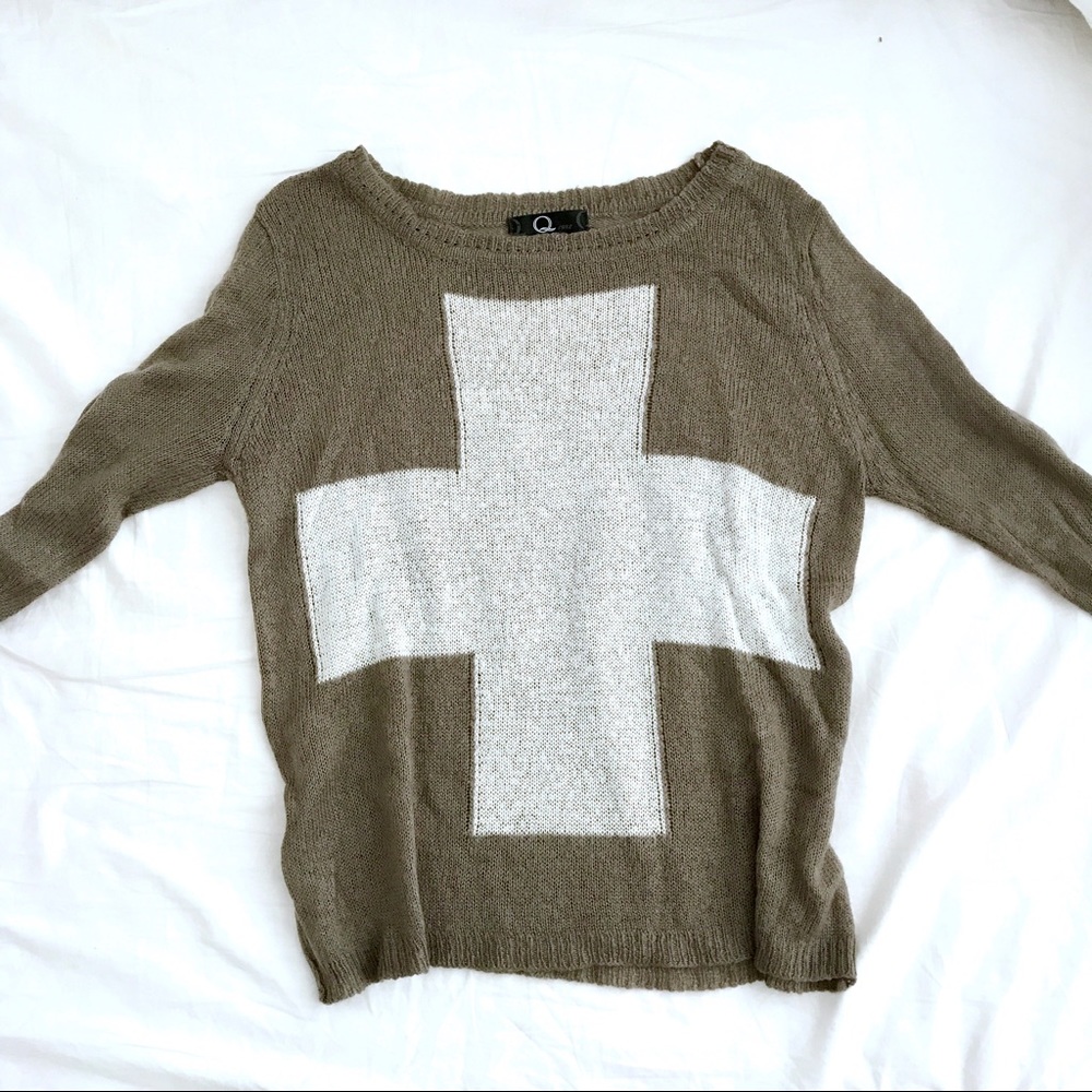 Cross Knit Sweater