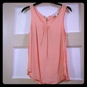 Sleeveless Peach Blouse