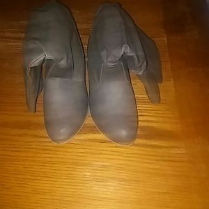 Gray boots