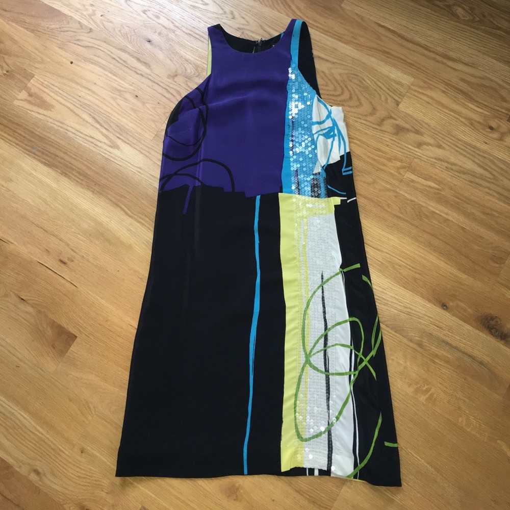 Silk & Sequin cocktail dress