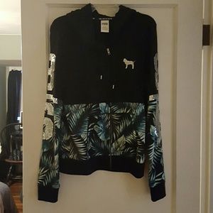 Limited edition pink by victoria secret hoodie (L)