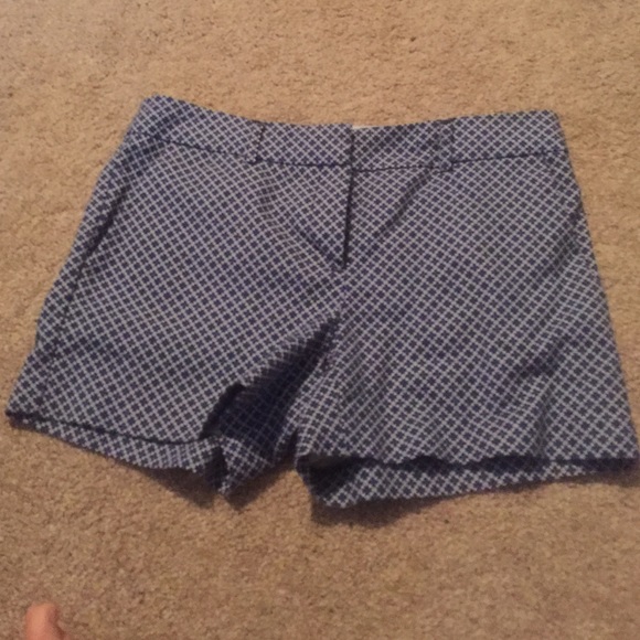 Blue print shorts