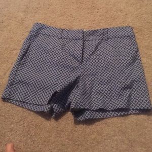 Blue print shorts