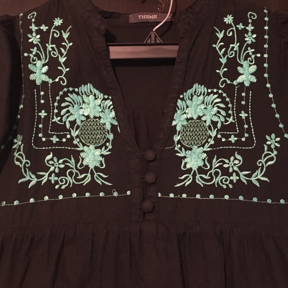 THEME black and mint size M dress.