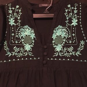 THEME black and mint size M dress.