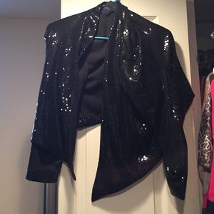 Sequin black blazer
