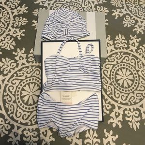 Janie and Jack bikini and swim hat