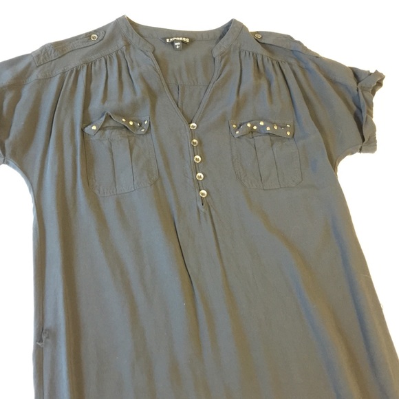 Express gray shirt dress. Worn once!