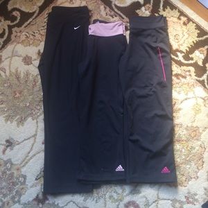Nike & Adidas workout pants