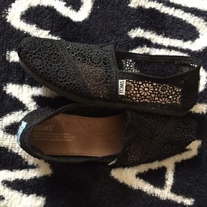 Black Crochet Toms
