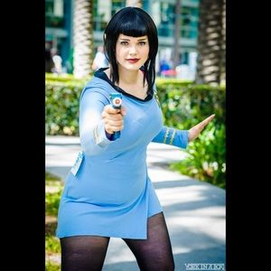 🎃HALLOWEEN👻 Star Trek Spock Cosplay Costume 💙🚀