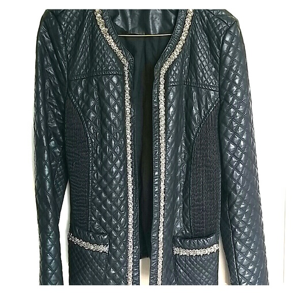 Faux leather jacket