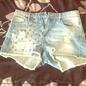 High waisted shorts