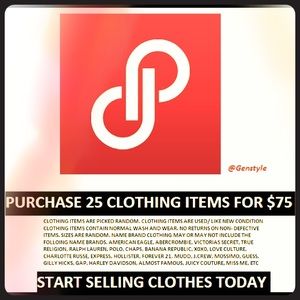 Earn cash today! 25 resale items for $75