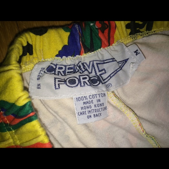 Creative force M Vtg 80s twin set crop top legging - Picture 2 of 2