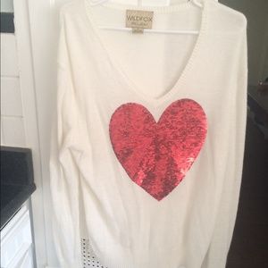Wildfox heart sweater