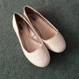 White Charlotte Russe Flats