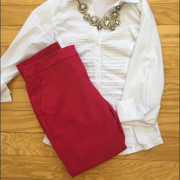 🔹🔸BUNDLED!🔸🔹Pink Skinny Slacks - Picture 2 of 3