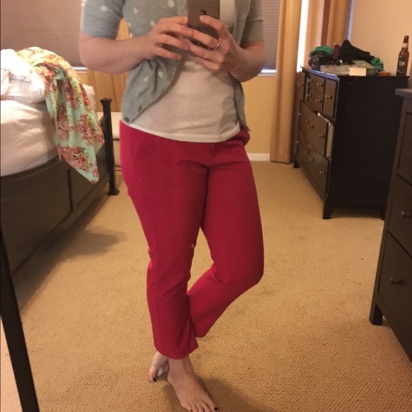 🔹🔸BUNDLED!🔸🔹Pink Skinny Slacks - Picture 3 of 3