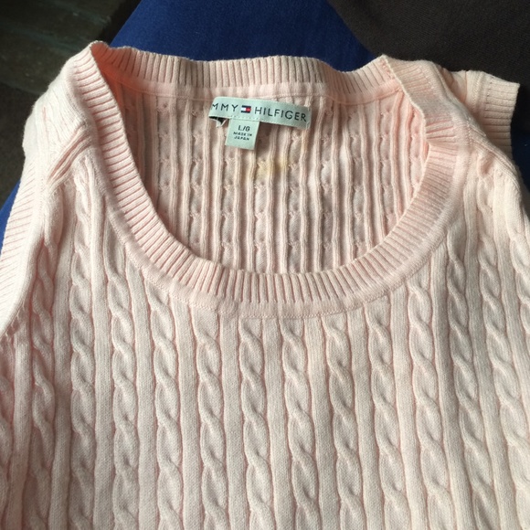 Pink sweater vest