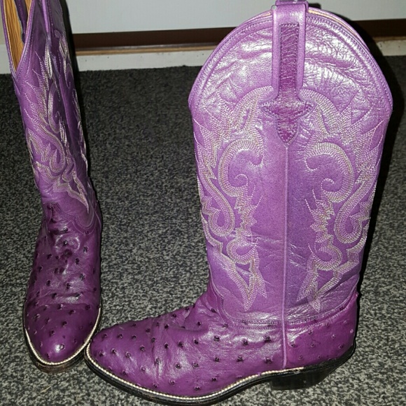 Ladies full quill ostrich boots - Picture 3 of 4